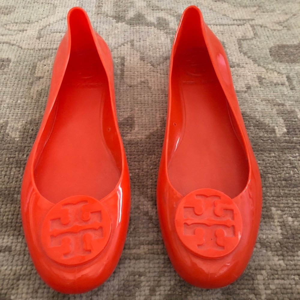 Tory Burch Minnie Travel Ballet Flat Jelly -Orange